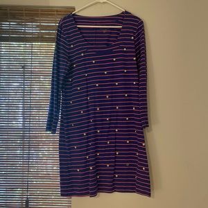 Lilly Pulitzer, Striped blue and pink dress M